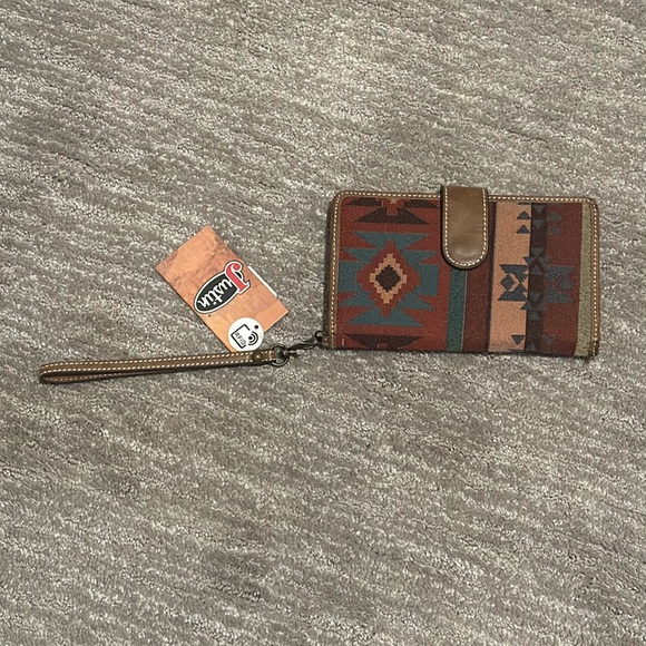 JUSTIN LADIES WALLET AZTEC JACQUARD - Picture 5 of 7